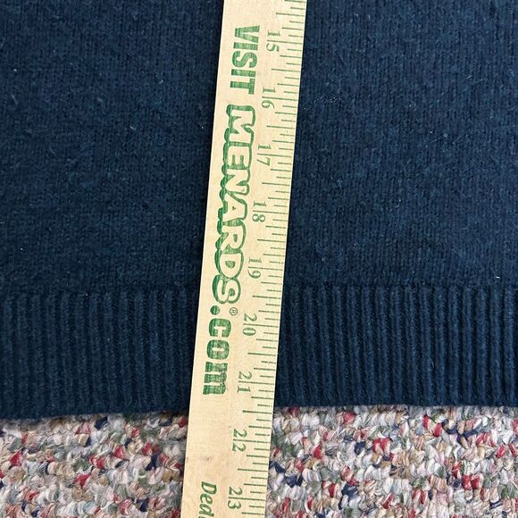 Banana Republic Deep Teal Blue Cotton Blend Crewneck LS Sweater Size M - Picture 9 of 9